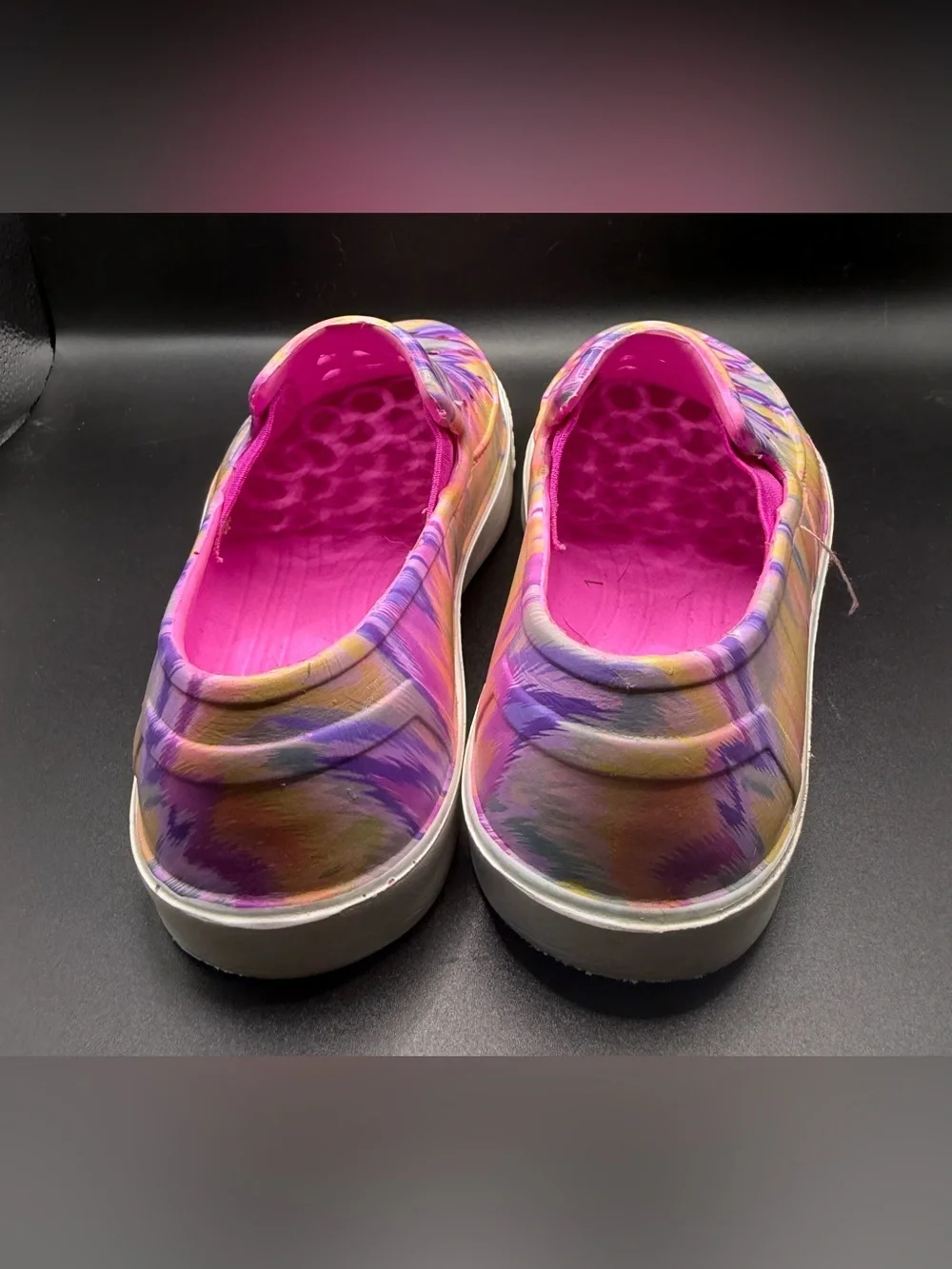 Kids Slip-On Rainbow Tie-Dye Casual Shoes